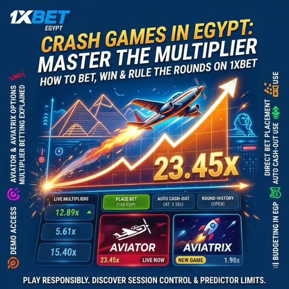 1xBet Crash Game in Egypt – Multiplier Betting on the Official Platform