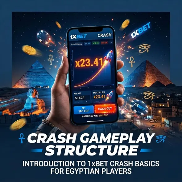 هيكل لعبة Crash على 1xBet