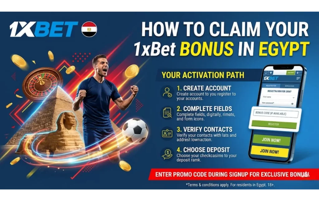 How to Claim Your 1xBet Bonus in Egypt